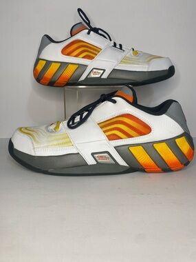 Adidas Agent Gil Restomod M/12 White Orange Yellow Y2K Retro Basketball Sneaker